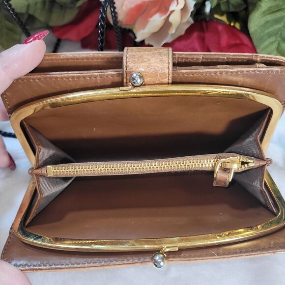 Authentic MIU MIU Crocodile-Embossed Wallet - Picture 13 of 17